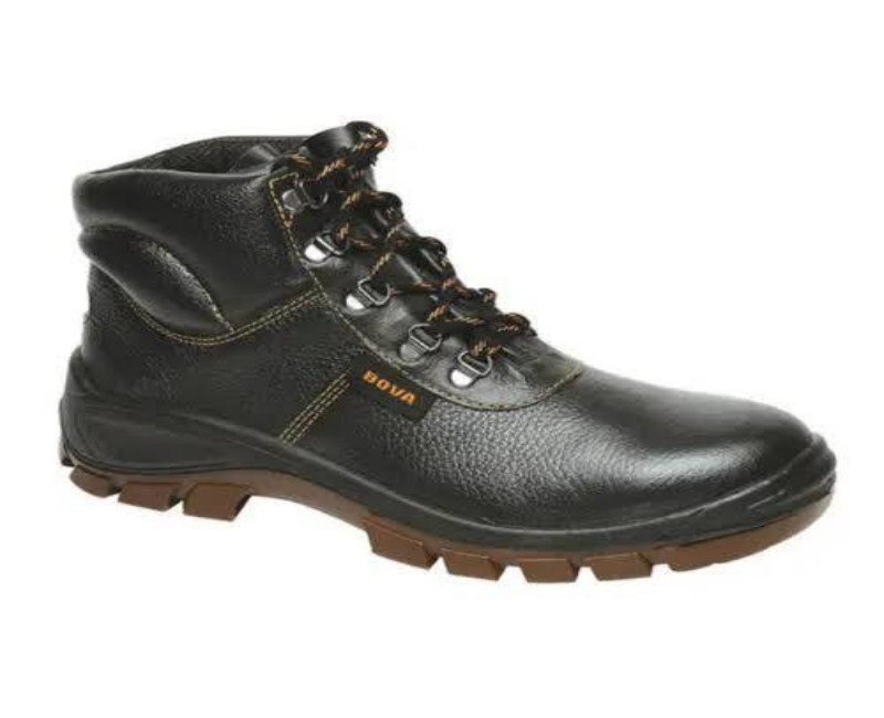 Bova NeoFlex Safety Boot – Metal-Free Composite Toe, Anti-Slip SRC Sole, Industrial Work Safety Footwear (black)