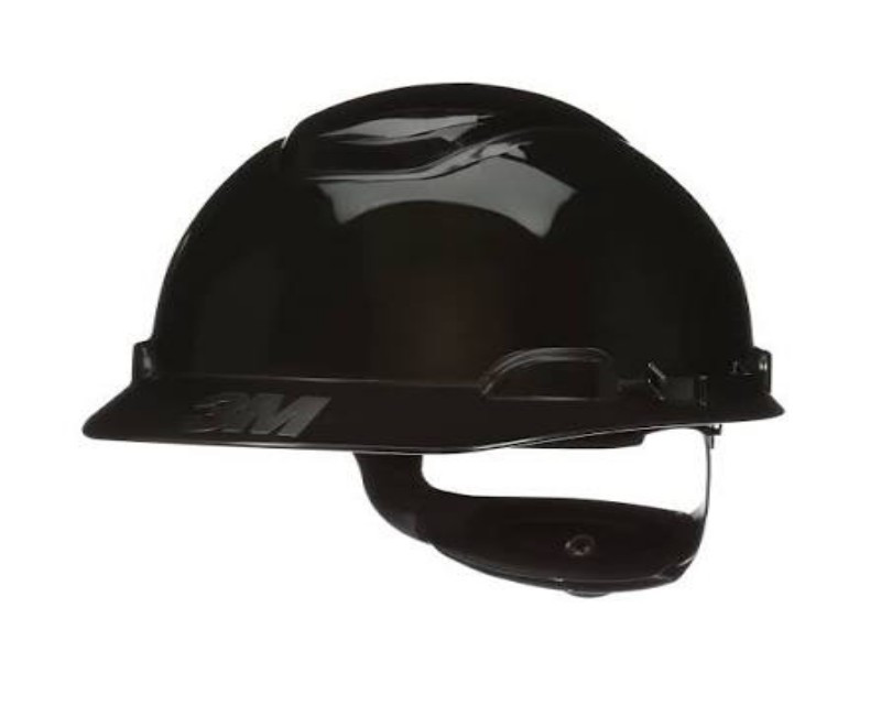 3M H-700 Safety Helmet – Lightweight Industrial Hard Hat with UV-Resistant Shell & Adjustable Suspension System( black)