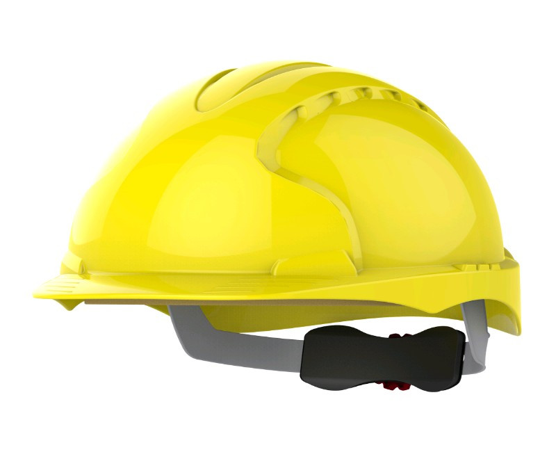 JSP EVO3 Safety Helmet – Vented Industrial Hard Hat with 6-Point Suspension & HDPE Shell