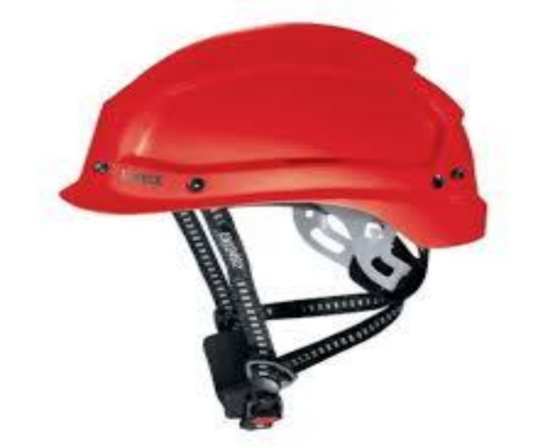 Uvex Pheos Industrial Safety Helmet – Lightweight ABS Shell, Ventilated Hard Hat with 3D Adjustable Suspension & Anti-Scratch Visor Compatibility(Red)